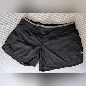 Lululemon Speed Up Black Athletic Shorts, Size 8